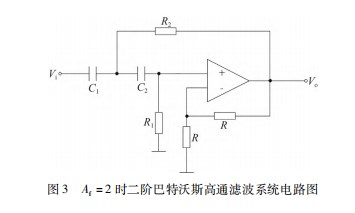 巴特沃斯高通滤波器的优化设计与仿真实现论文