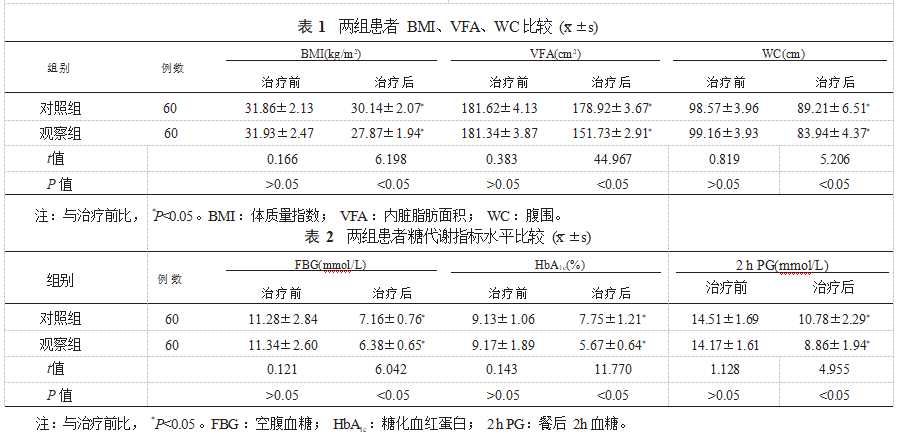 利拉鲁肽联合个体化减重策略指导对2型糖尿病合并肥胖患者的疗效分析论文