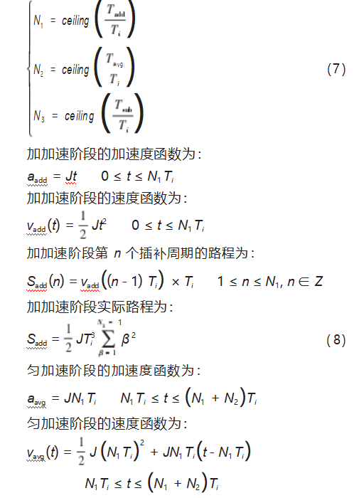 数控系统S型加减速控制方法研究论文
