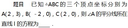 七种方法求解直线方程论文