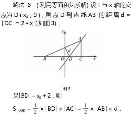 七种方法求解直线方程论文