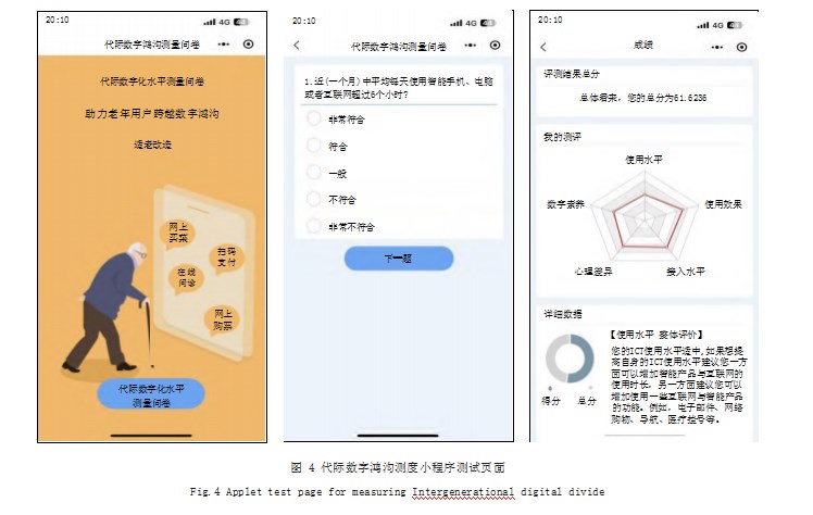 代际数字鸿沟测度小程序的设计与实现论文