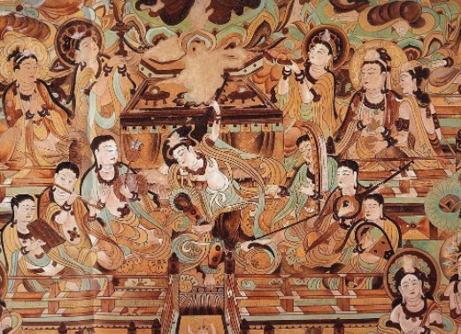 敦煌莫高窟壁画艺术中的历史故事与象征意义解读论文