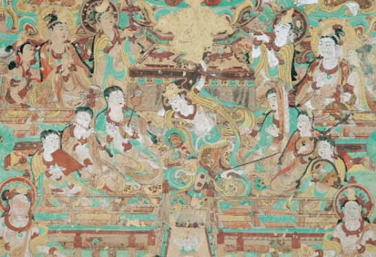 敦煌莫高窟壁画艺术中的历史故事与象征意义解读论文