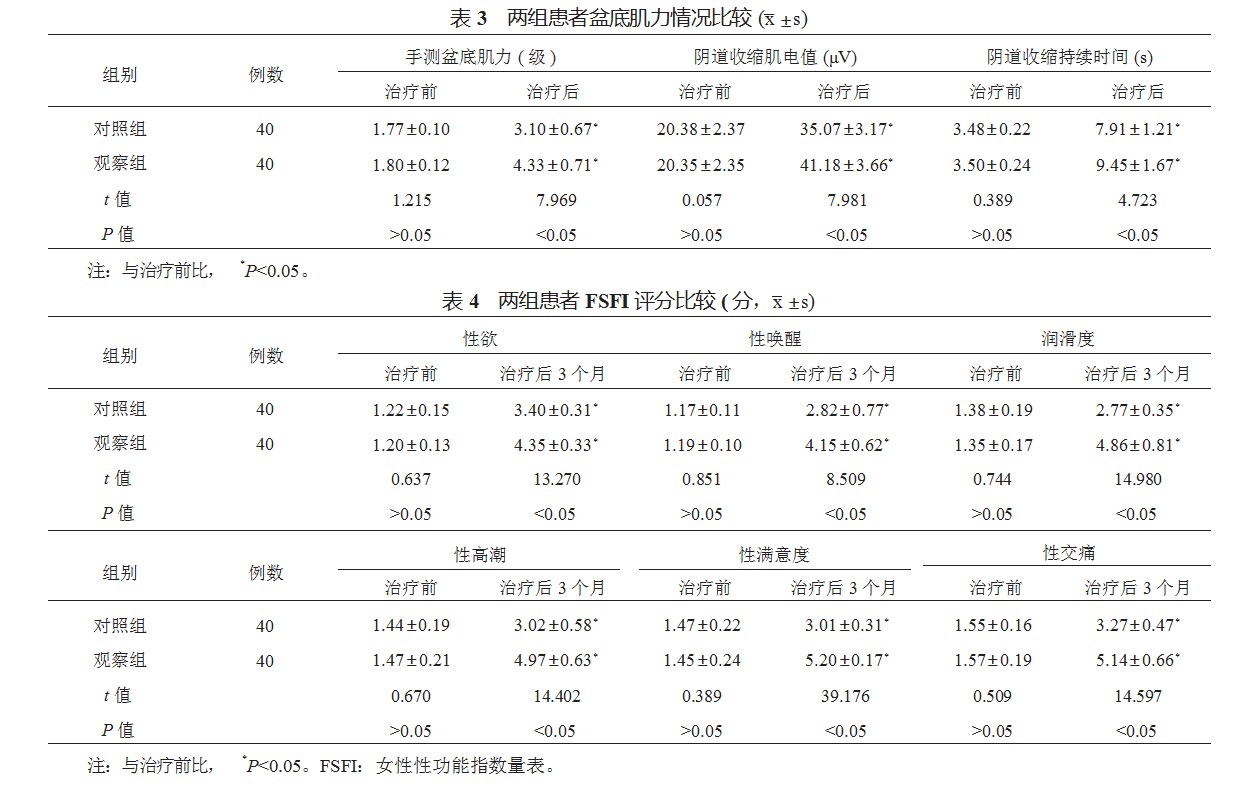 生物反馈电刺激联合盆底肌训练治疗产后盆底功能障碍性疾病的临床获益分析论文