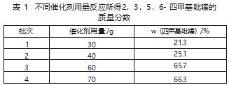 无水四甲基吡嗪工艺改造论文