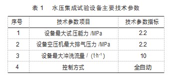 水压试验集成设备的开发研制论文